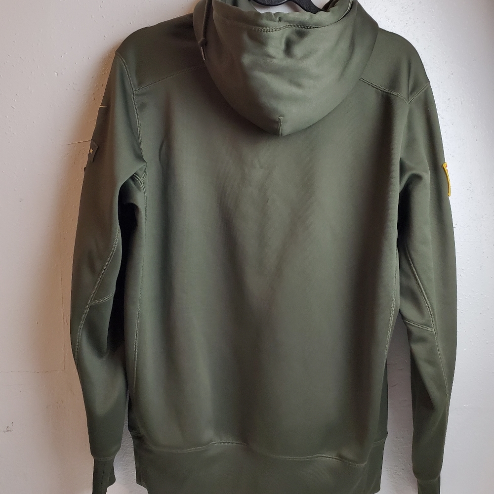 NFL 49ers salute to the military Olive Green Hoodie - Picture 2 of 11